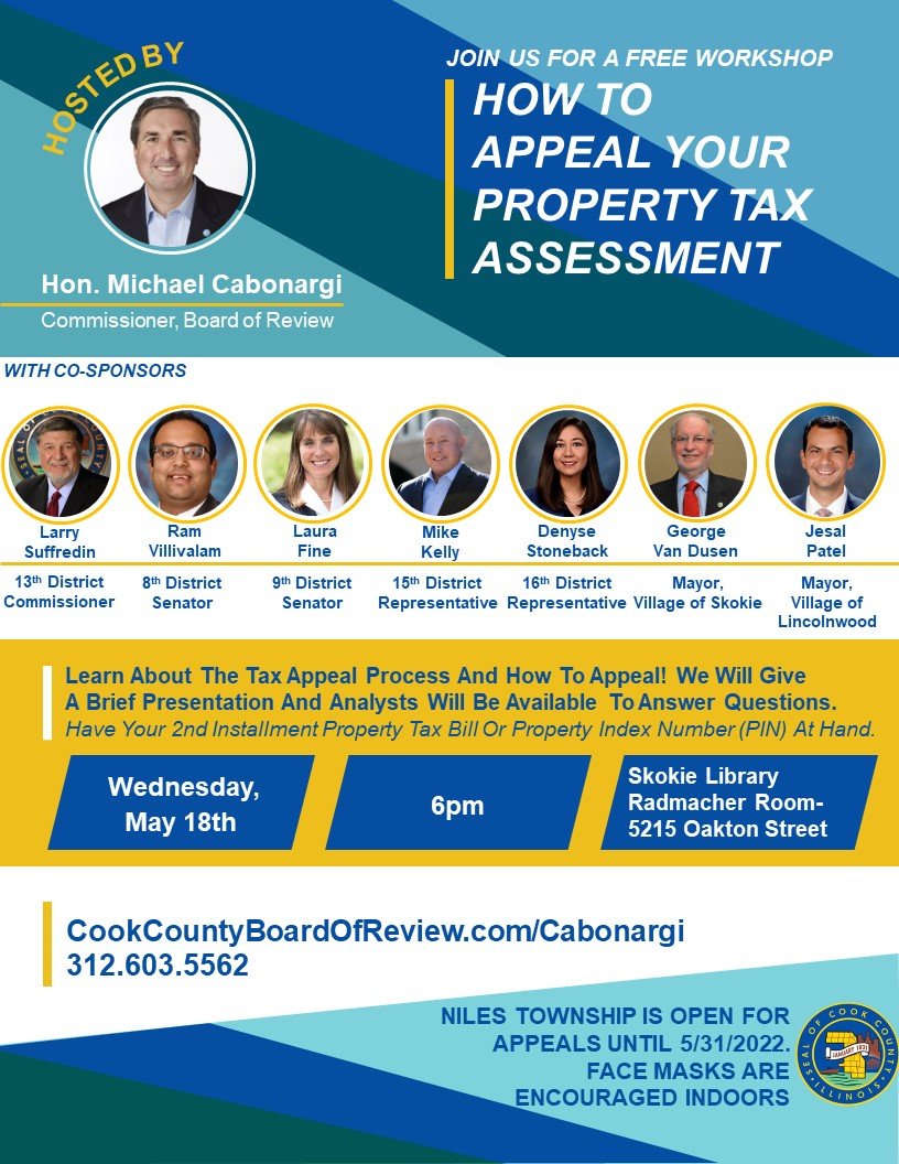 Niles Township Property Tax Appeals Workshop